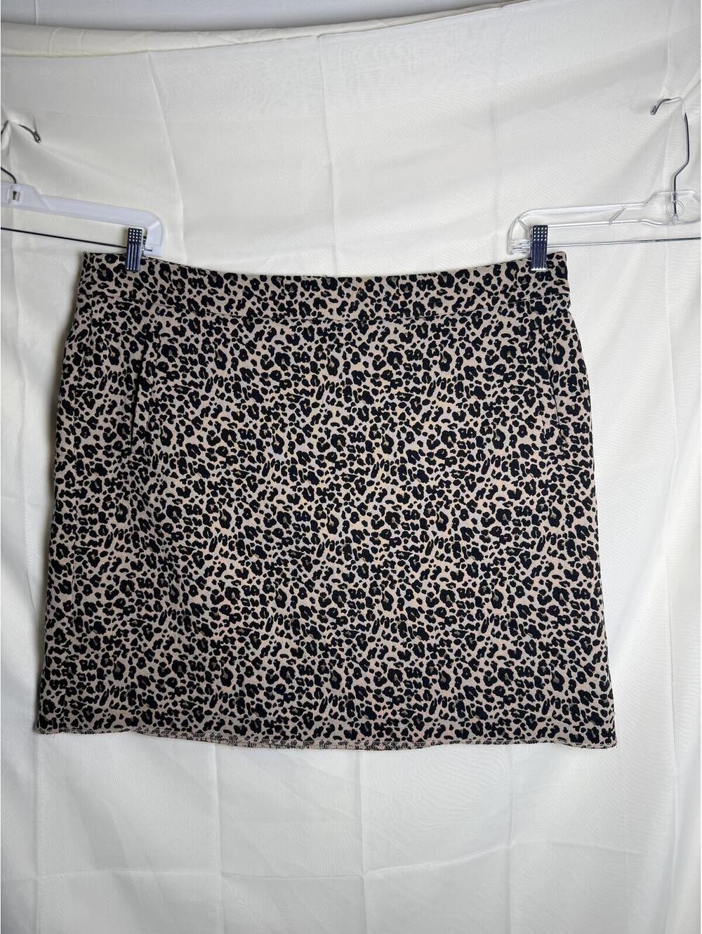 LOFT Plus Women's Leopard Print Skirt Size 20